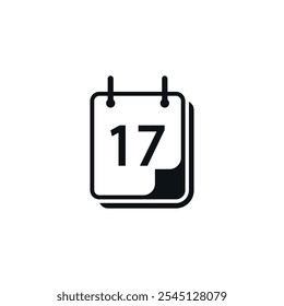 Conjunto de iconos de calendario. Ilustración vectorial.