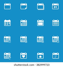 Calendar icon set . Vector illustration