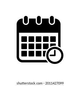 calendar icon set vector sign symbol