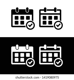 calendar icon set vector. Calendar symbol vector for web and mobile phone