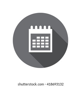 Calendar icon with shadow