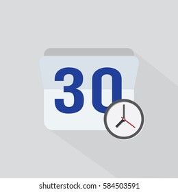 the calendar icon with the shadow