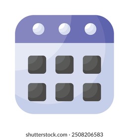 A calendar icon showing scheduling, events, and time management for planning.