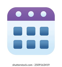 A calendar icon showing scheduling, events, and time management for planning.