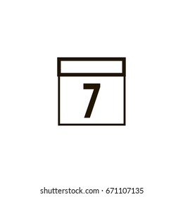 calendar icon. sign design