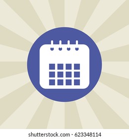 calendar icon. sign design. background