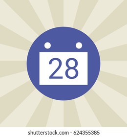 calendar icon. sign design. background