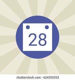 calendar icon. sign design. background