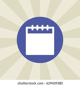 calendar icon. sign design. background