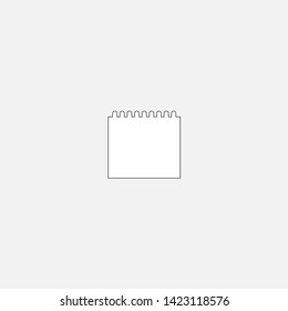 calendar icon sign signifier vector