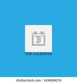 the calendar icon sign signifier vector