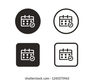 Calendar icon sign symbol