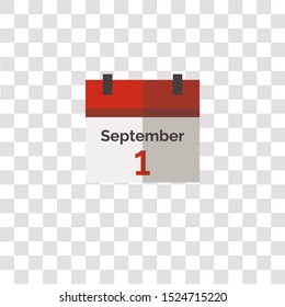 calendar icon sign and symbol. calendar color icon for website design and mobile app development. Simple Element from school elements collection for mobile concept and web apps icon.