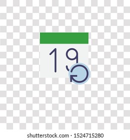 calendar icon sign and symbol. calendar color icon for website design and mobile app development. Simple Element from interaction assets collection for mobile concept and web apps icon.