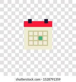 calendar icon sign and symbol. calendar color icon for website design and mobile app development. Simple Element from essential collection collection for mobile concept and web apps icon.