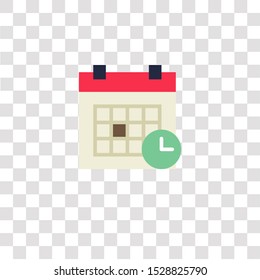 calendar icon sign and symbol. calendar color icon for website design and mobile app development. Simple Element from interaction assets collection for mobile concept and web apps icon.