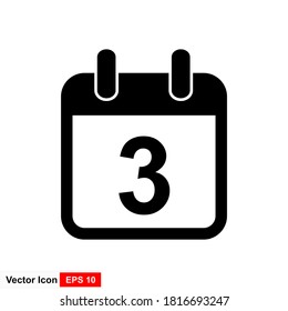 Calendar icon, calendar sign and symbol vector design