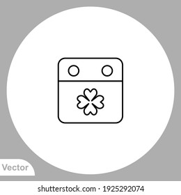 Calendar icon sign vector,Symbol, logo illustration for web and mobile