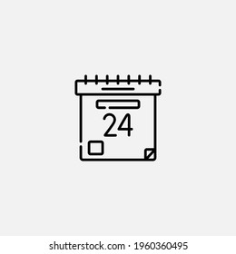 Calendar icon sign vector,Symbol, logo illustration for web and mobile