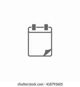 Calendar icon. Silhouette calendar. Calendar isolated on background
