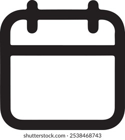Calendar icon silhouette vector style with white background