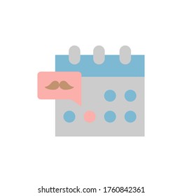Calendar icon. Simple color vector elements of cultural activities icons for ui and ux, website or mobile application