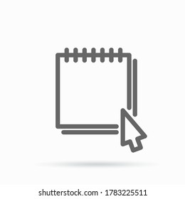 Icono de calendario ilustración vectorial simple