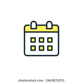 Calendar icon. Simple vector illustration.