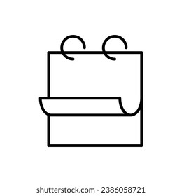 Calendar Icon for Sites and Webs. Vector Illustration for web sites, apps, design, banners and other purposes