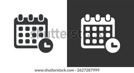 Calendar  icon. Solid glyph series icon