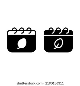 icono de calendario con línea sólida y estilo de glifo. Adecuado para el diseño de sitios web, logotipo, aplicación y ui.