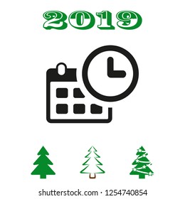 calendar icon stock vector illustration flat design