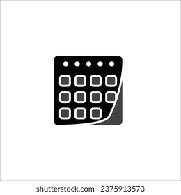 Calendar icon stock vector illustration