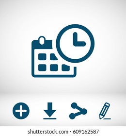 calendar icon stock vector illustration flat design