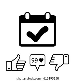 calendar icon stock vector illustration flat design