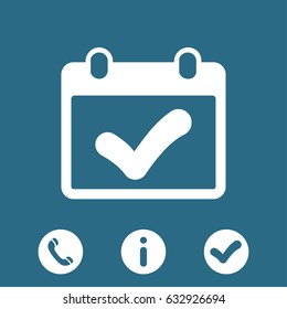 calendar icon stock vector illustration flat design