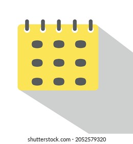 icono de calendario. Adecuado para el uso de sitios web móviles. Diseño de vectores eps 10.