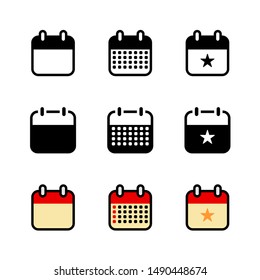 Calendar Icon : Suitable for Office Theme, Business / Finance Theme, Education Theme, Infographics and Other Graphic Related Assets.