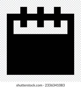 Icono de calendario. Adecuado para el diseño de la interfaz de usuario del sitio web