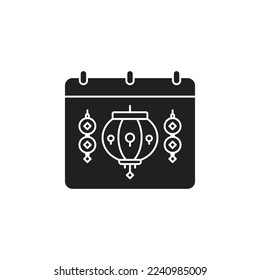 the calendar icon is suitable for your web, apk or project with a chinese new year theme
