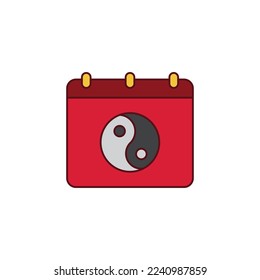 the calendar icon is suitable for your web, apk or project with a chinese new year theme