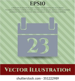 Calendar icon or symbol