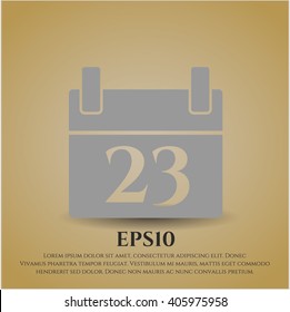 Calendar icon or symbol
