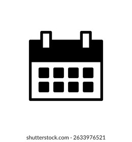 Calendar icon symbol for apps and websites. Calender sign and symbol. Schedule icon symbol