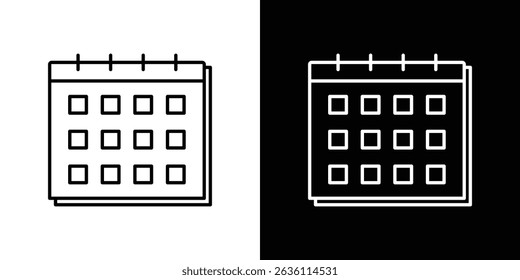 Calendar icon symbol concept for graphic design, Website, UI. EPS