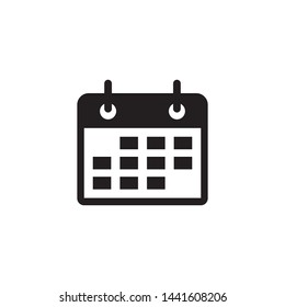 calendar icon symbol design flat vector 