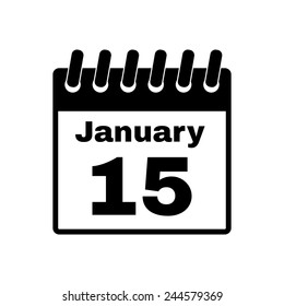 The calendar icon. Calendar symbol. Flat Vector illustration