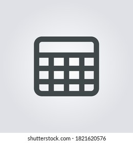 calendar Icon. calendar symbol isolated on Gradient background. Vector Illustration