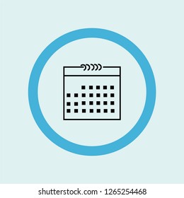 calendar icon symbol. Premium quality isolated calendar vector icon in trendy style. calendar element.