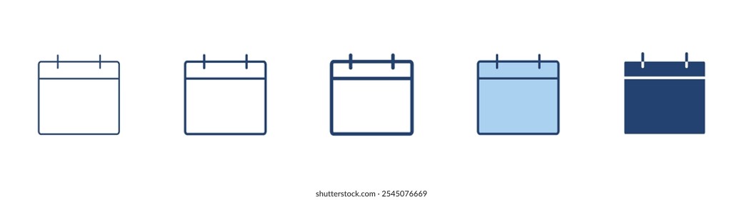 Calendar icon Symbol set collection
